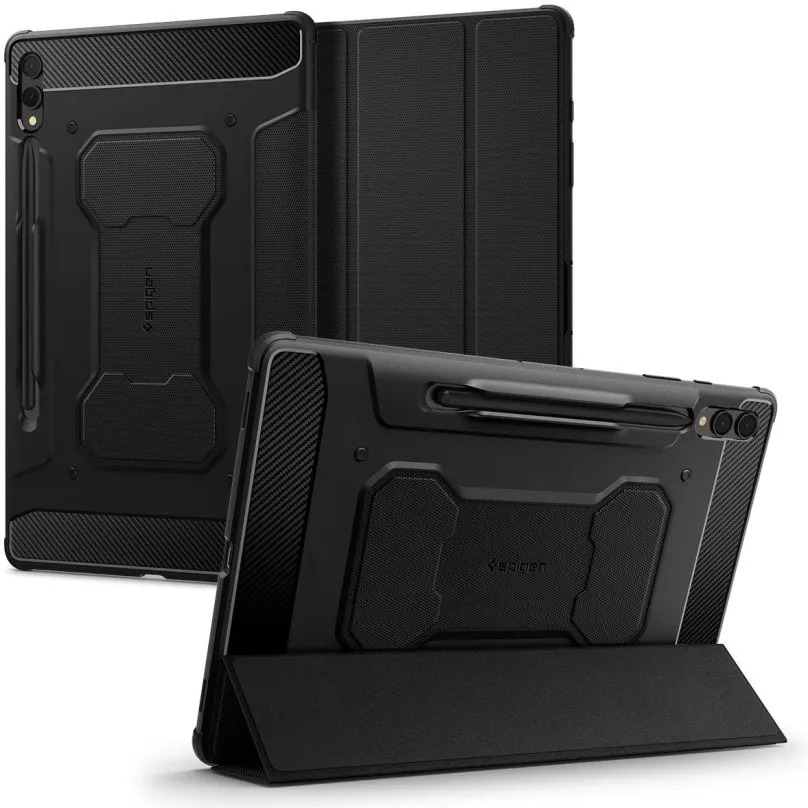 Puzdro na tablet Spigen Rugged Armor Pre Black Samsung Galaxy Tab S9+