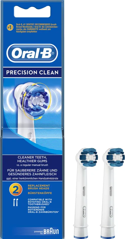 Náhradná hlavica k zubnej kefke Oral-B náhradná hlavica Precision clean 2ks