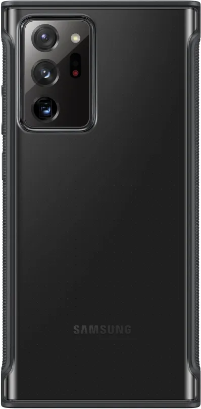 Kryt na mobil Samsung Priehľadný ochranný kryt pre Galaxy Note20 Ultra 5G čierny
