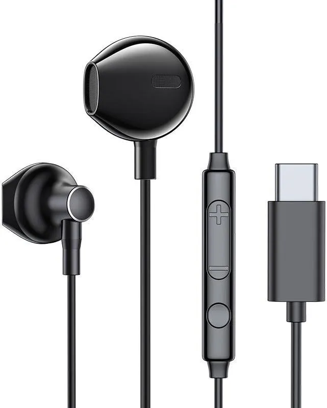 Slúchadlá Joyroom JR-EC03 slúchadlá do uší USB-C, čierne