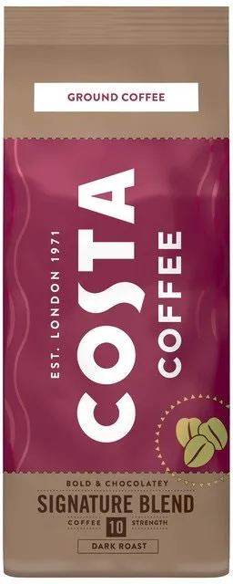 Káva Costa Coffee Signature Blend Dark Mletá káva, 200g, mletá, zmes, pôvod Južný Amerik
