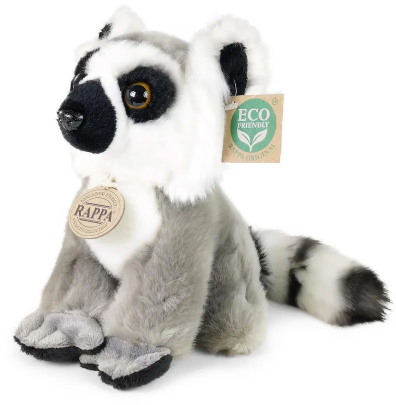 Plyšák RAPPA Plyšový lemur sediaci 18 cm, Eco-Friendly