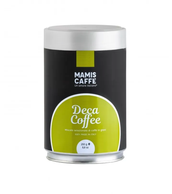 Káva Mami's Caffé Bezkofeínová, zrnková, 250g dóza