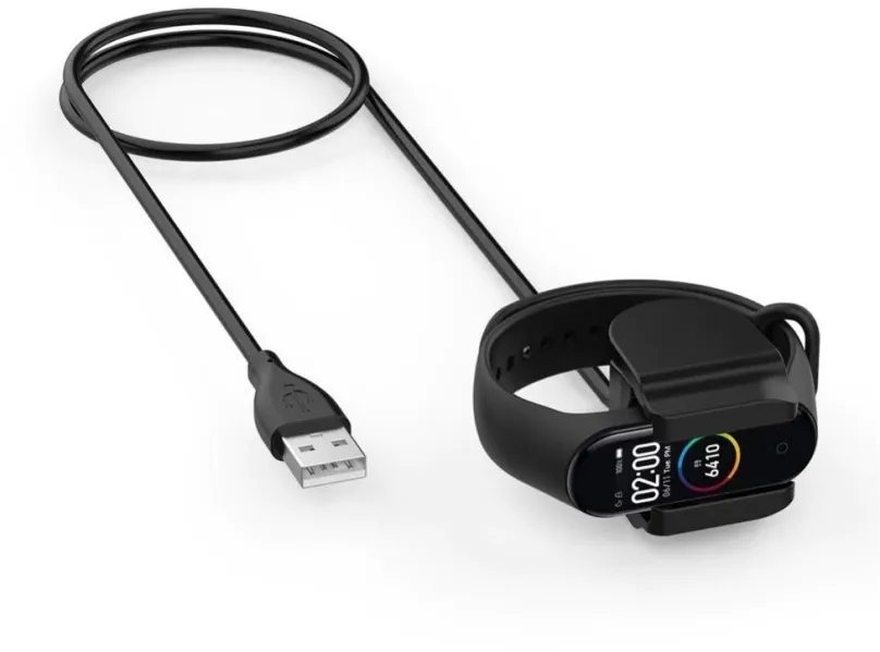 Napájací kábel Tactical USB Nabíjací Kábel Clip pre Xiaomi Mi Band 4