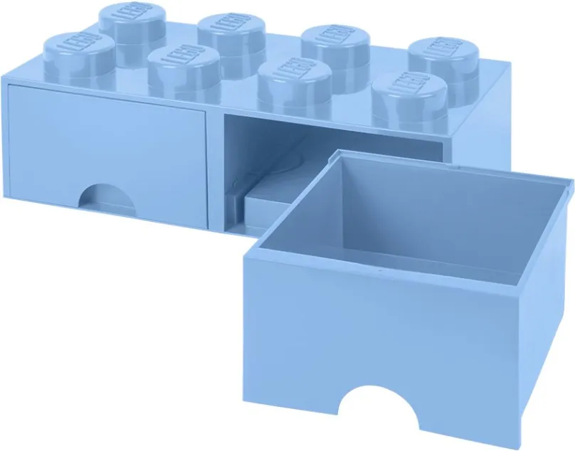 Úložný box LEGO Úložný box 8 s šuplíky - svetlo modrá
