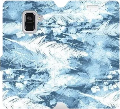 Kryt na mobil Flipové púzdro na mobil Samsung Galaxy A8 2018 - M058S Svetlo modrá horizontálne pierka