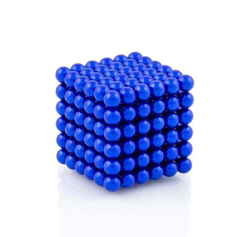 Magnetická stavebnica NeoCube modré, 216 guličiek s priemerom 5 mm