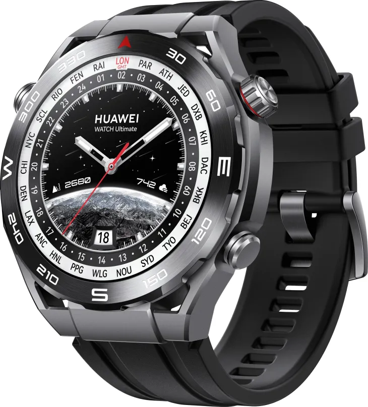 Chytré hodinky Huawei Watch Ultimate Sport Black, pre mužov aj ženy, s ovládaním v slovenč