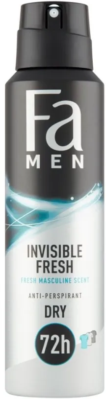 Antiperspirant FA Men Xtreme Invisible Fresh 150 ml, pánsky, v spreji, pre normálnu pokožk