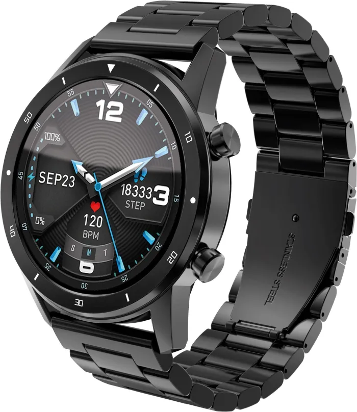 Chytré hodinky Aligator Watch PRO (Y80), čierne