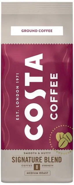 Káva Costa Coffee Signature Blend Medium Mletá káva, 200g, mletá, zmes, pôvod Južná Amer
