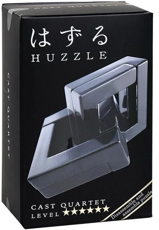 Hlavolam Huzzle Cast Quartet 6/6, materiál kov, vysoká obtiažnosť, vhodné od 8 rokov