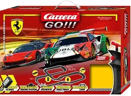 Autodráha Carrera Autodráha GO 62551 Ferrari Pro Speeders, elektrická a skladacia, dĺžka t