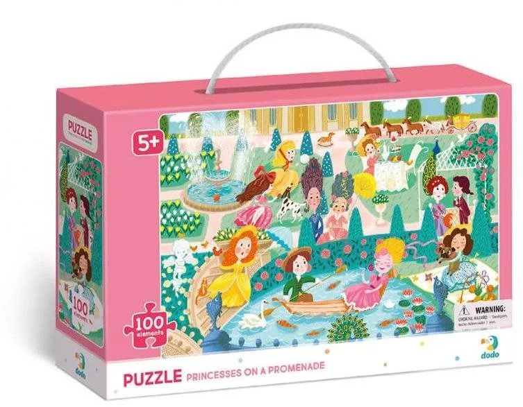 Puzzle Dodo Puzzle Princezné na promenáde 100 dielikov