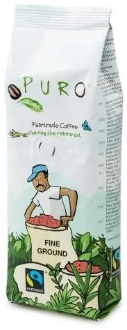 Káva Puro Mletá káva Fairtrade 250g, mletá, zmes, miesto praženia Belgicko, stupeň praženi
