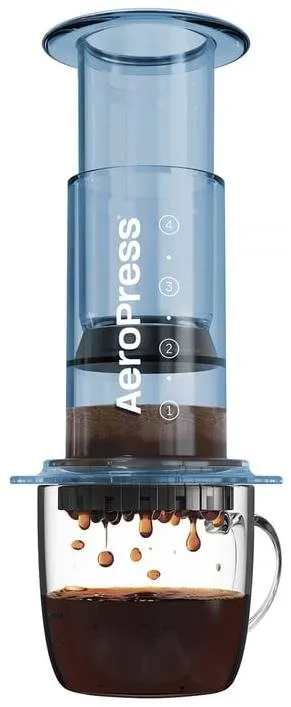 Ručný kávovar Aeropress Clear Blue