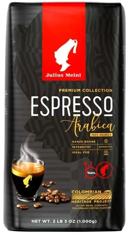Káva Julius Meinl Premium Collection Espresso Arabica UTZ 1kg, zrnková káva, zrnková, 100