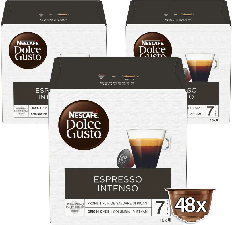 Kávové kapsule NESCAFÉ Dolce Gusto Espresso Intenso, 3 balenia