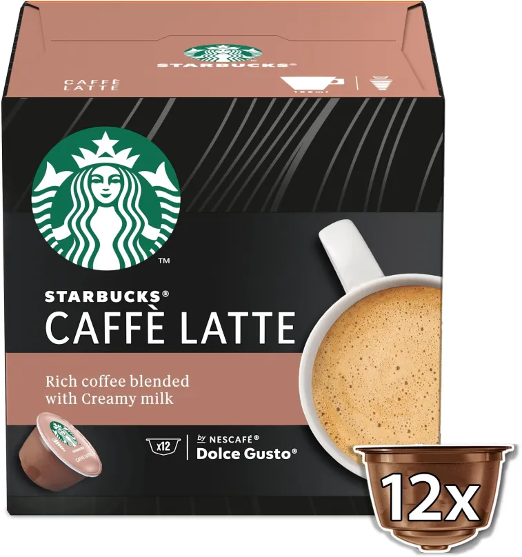 Kávové kapsule STARBUCKS® Caffe Latte by NESCAFE® DOLCE GUSTO® kávové kapsule 12 ks