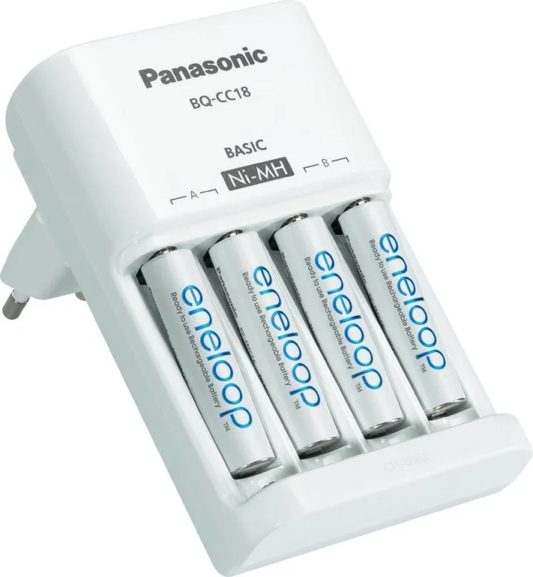Nabíjačka batérií Panasonic Basic Charger + enelooAp AAA 750mAh 4ks