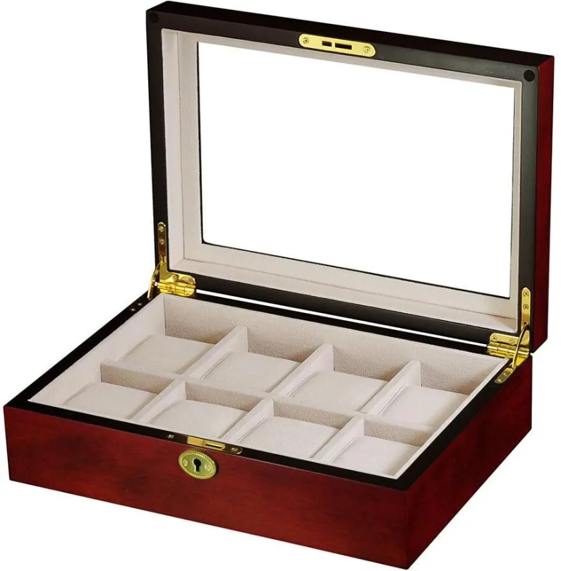 Box na hodinky Gaira Kazeta na hodinky 22105-15, 30 x 21 x 8,8 cm, drevený box, na 8 ks ná