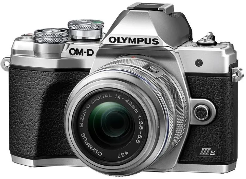 Digitálny fotoaparát Olympus E-M10 OM-D Mark III S + 14–42 mm f/3.5–5.6 II R strieborný