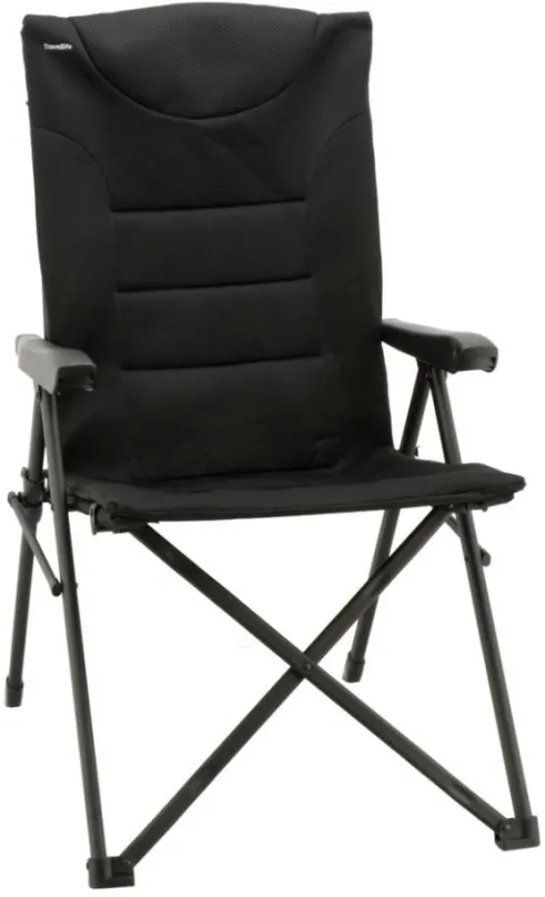 Kempingové kreslo Travellife Barletta Chair Cross Black