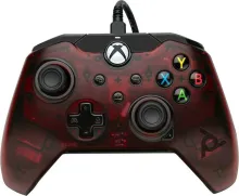 Gamepad PDP Wired Controller - Crimson Red - Xbox, pre PC, Xbox Series X|S a Xbox One, kab