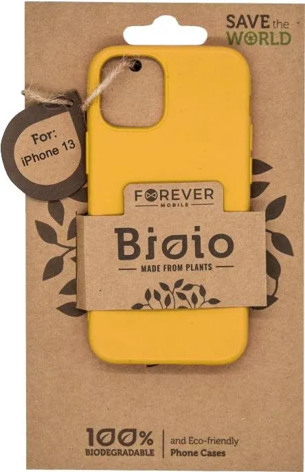 Kryt na mobil Forever Bioio pre Apple iPhone 13 žltý
