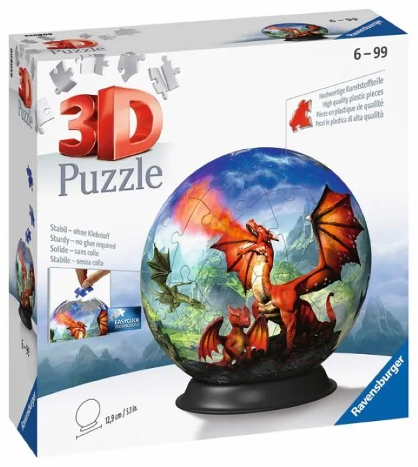 3D puzzle Puzzle-Ball Mystický drak 72 dielikov