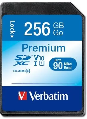 Pamäťová karta Verbatim SDXC 256GB Premium