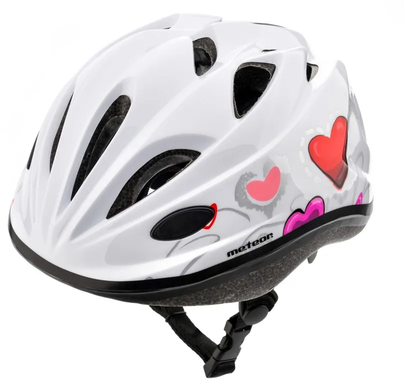 Helma na bicykel MTR APPER, HEARTS, biela, S