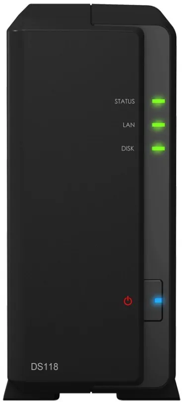 NAS Synology DS118, 1x, 1 GB DDR4 (max. 1 GB), 2 x USB 3.2 Gen 1 (USB 3.0), 1 x LAN, doska