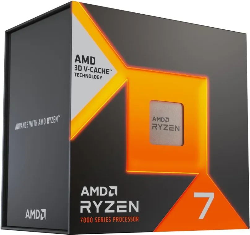 Procesor AMD Ryzen 7 7800X3D, 8 jadrový, 16 vlákien, 4,2 GHz (TDP 120W), Boost 5 GHz, 96MB