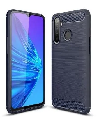 Kryt na mobil OEM Silikónový obal CARBON pre Samsung Galaxy J7 (2017) J730 - tmavo modrý