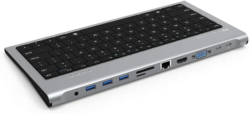 Replikátor portov Feeltek 11-in-1 USB-C Keyboard Hub EN