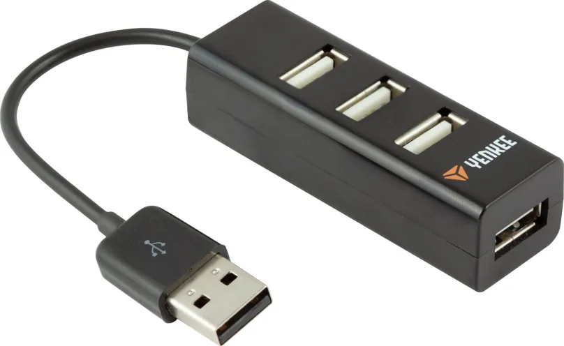 USB Hub YENKEE YHB 4001BK čierny