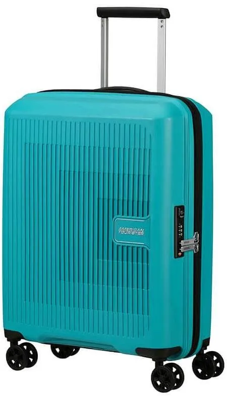 Cestovný kufor American Tourister Aerostep Spinner 55 EXP Turquoise Tonic