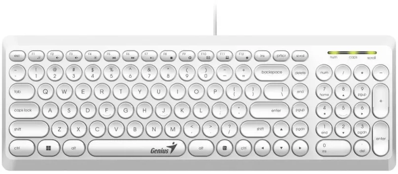 Genius klávesnica SlimStar Q200 white