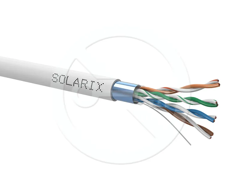 Inštalačný kábel Solarix CAT5 FTP PVC 305m / box (Metalické káble - náviny)