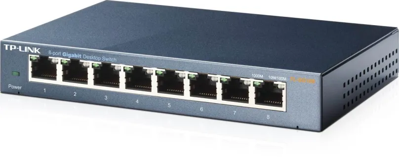 Switch TP-Link TL-SG108, desktop, 8x RJ-45, QoS (Quality of Service), prenosová rýchlosť L