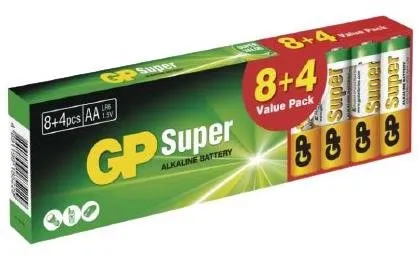 Jednorazová batéria Batéria AA alkalické GP Super AA 12ks v balení