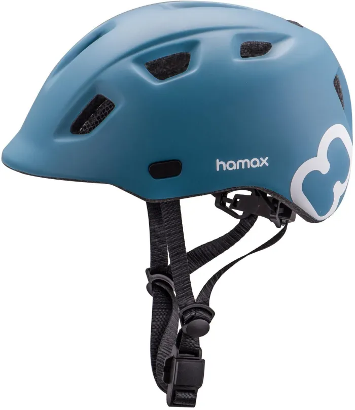 Helma na bicykel Hamax Thundercap street modrá/modré pásky 47-52 cm