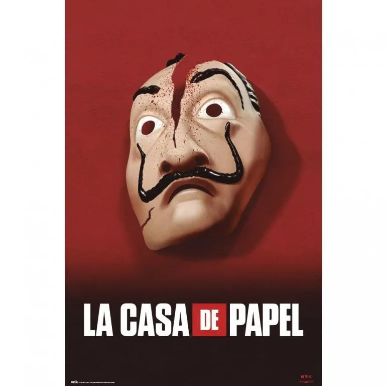 Plagát La Casa De Papel - Papierový dom - Maska - plagát