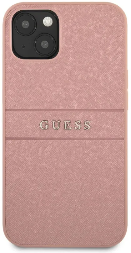 Kryt na mobil Guess PU Leather Saffiano Zadný Kryt pre Apple iPhone 13 Pink