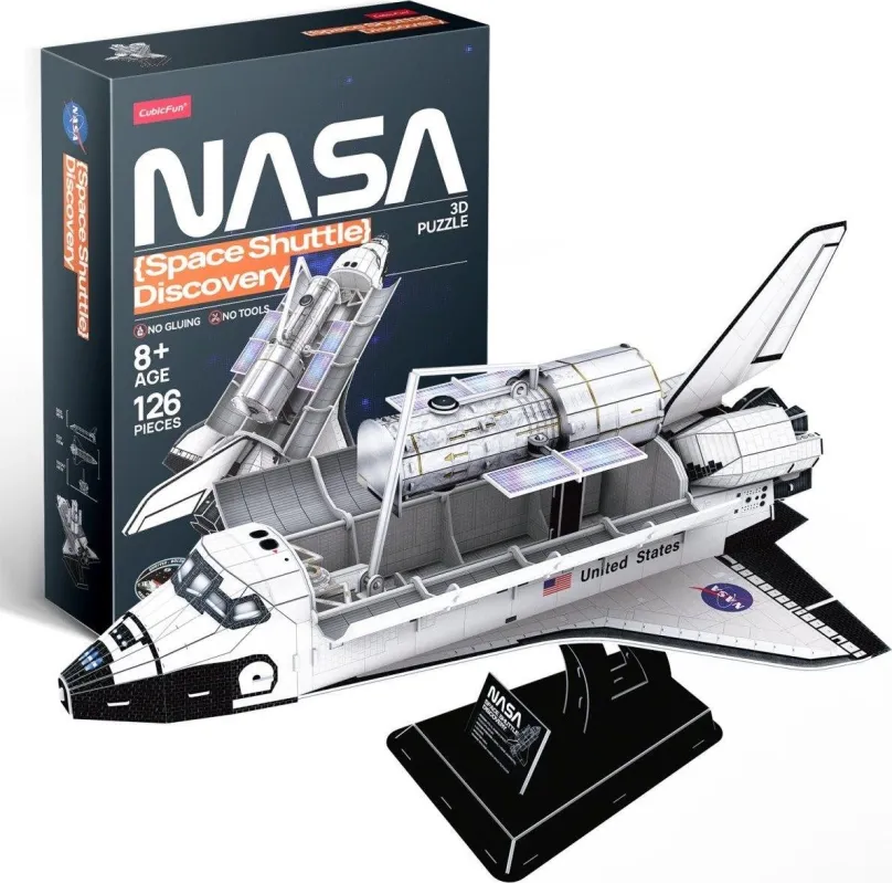 3D puzzle CUBICFUN 3D puzzle NASA: Raketoplán Discovery 126 dielikov