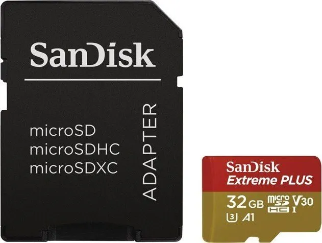 Pamäťová karta SanDisk MicroSDHC 32GB Extreme Plus + SD adaptér