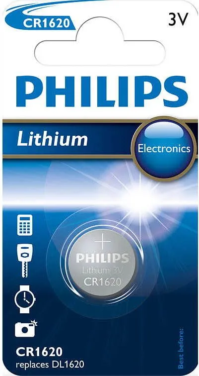 Gombíková batéria Philips CR1620 1 ks v balení