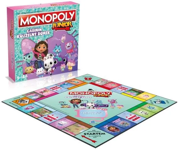 Dosková hra Monopoly Junior Gabbys Dollhouse