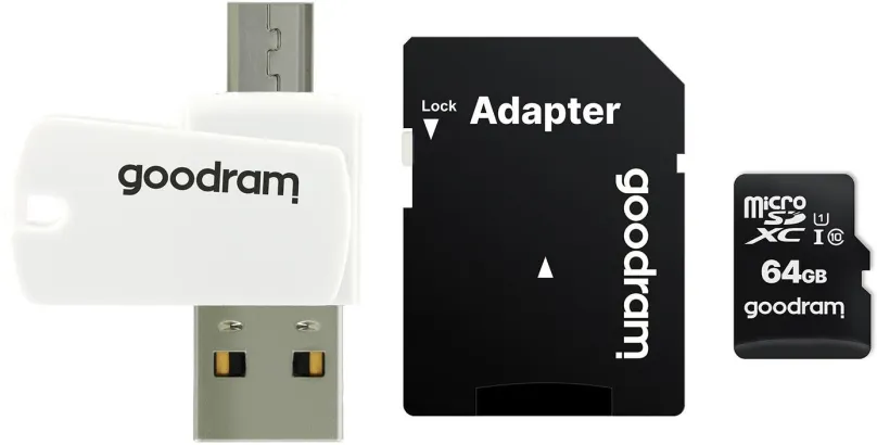 Pamäťová karta GOODRAM All in One 64GB MicroSD karta 10 UHS I + čítačka kariet